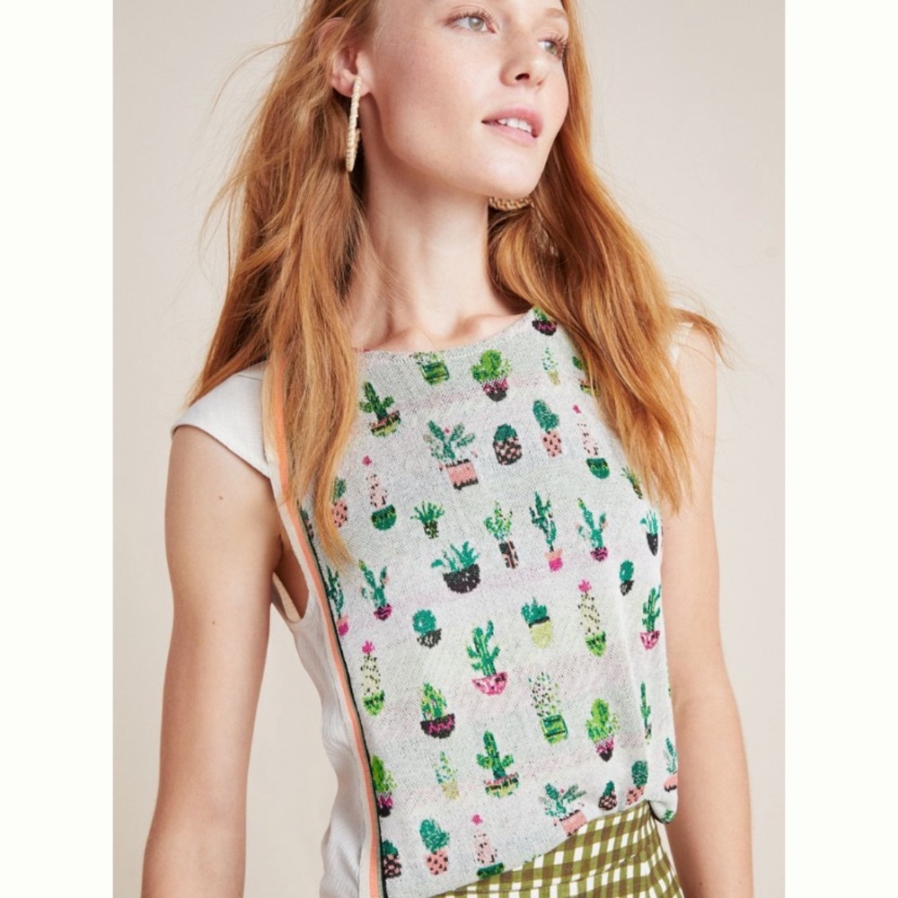Anthropologie / Aldomartins Cactus Sweater Top